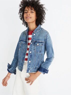 Madewell The Shrunken Stretch Jean Jacket M